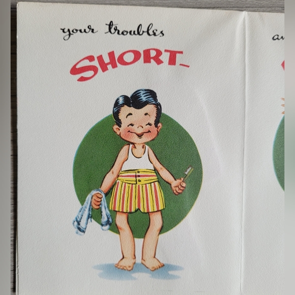 🎅🏼 RARE 1940s Vintage Funny Naughty Christmas Card - Made by A Nova Laugh 🎅🏼 - Picture 3 of 5